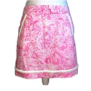 Vintage Lilly Pulitzer “What’s Your Sign” Print Skirt